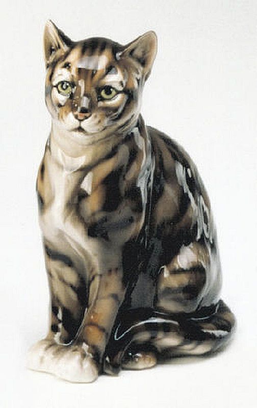 STATUA GATTO SORIANO CM. 42 -ANIMALI-